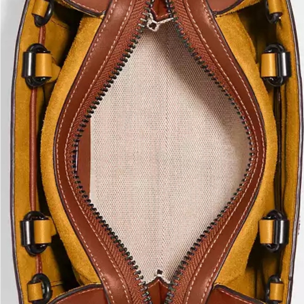 Coach Rogue 20 In Signature Textile Jacquard With Varsity Patches Used Twice. - Picture 3 of 5
